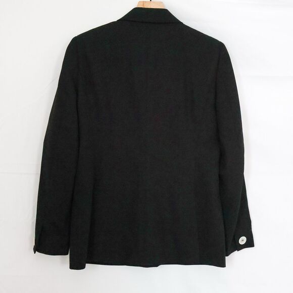 Max Mara Women\'s Double Breasted Blazer Italian Wool, Black - 10